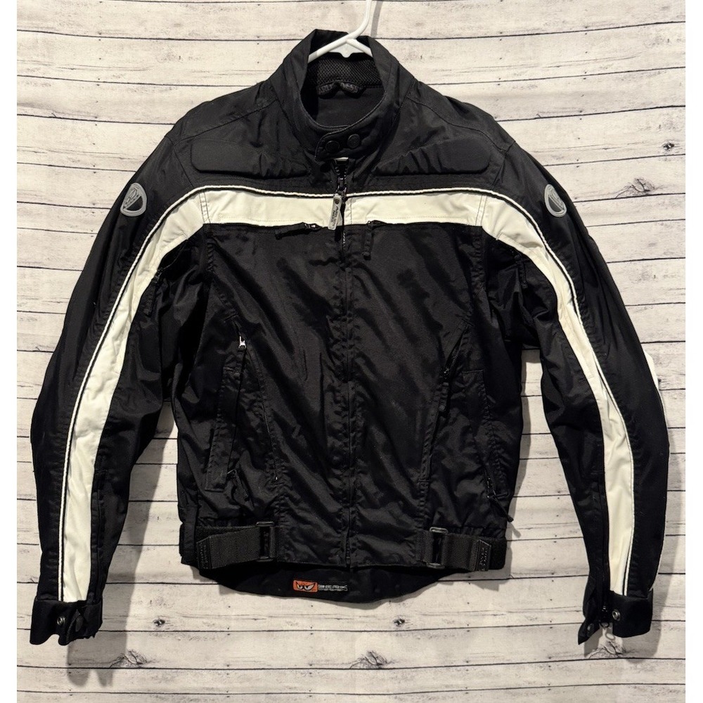 Arlen Ness Bikewear Motorcycle Jacket Size XS Berik Design Shoulder Armour